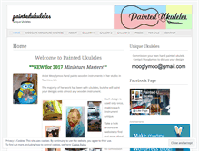 Tablet Screenshot of paintedukuleles.com